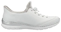 White Toggle Lace Up