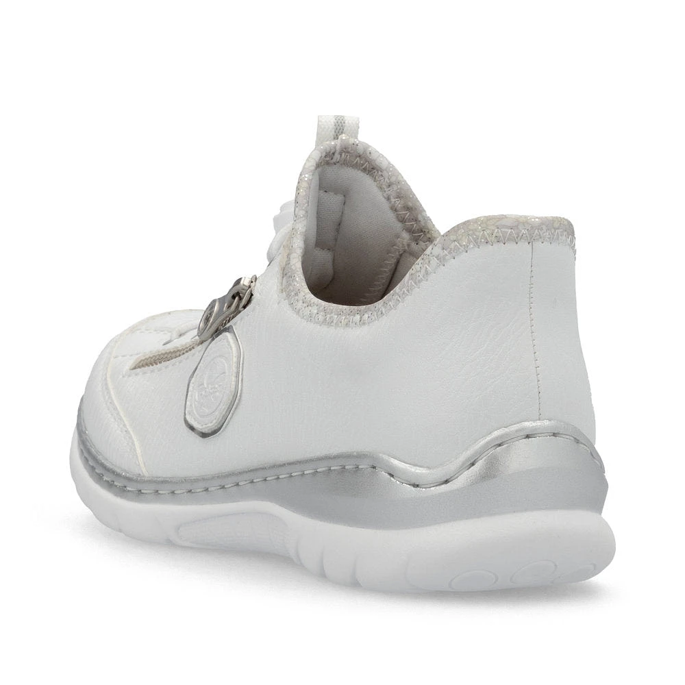 White Toggle Lace Up