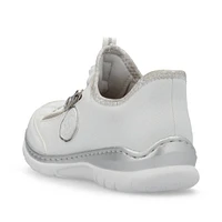 White Toggle Lace Up