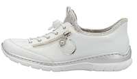 White Toggle Lace Up