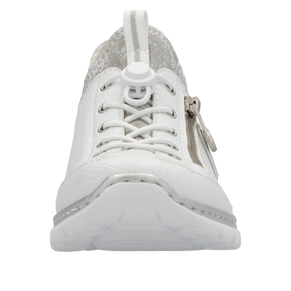 White Toggle Lace Up