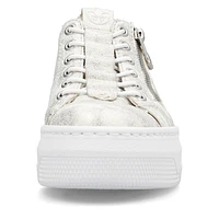 White Lace Up