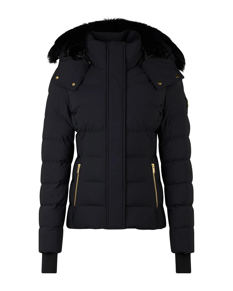 Betta Jacket Shearling Gold Black With