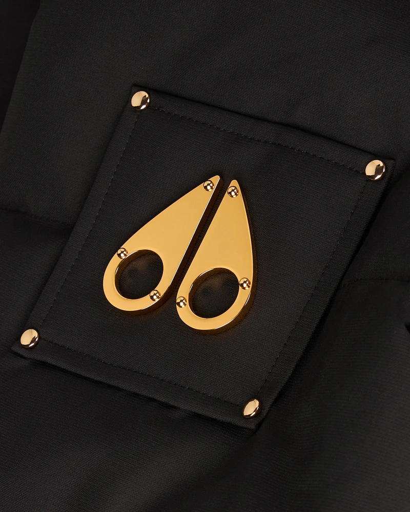 Cloud Bomber Shearling Gold Black With
