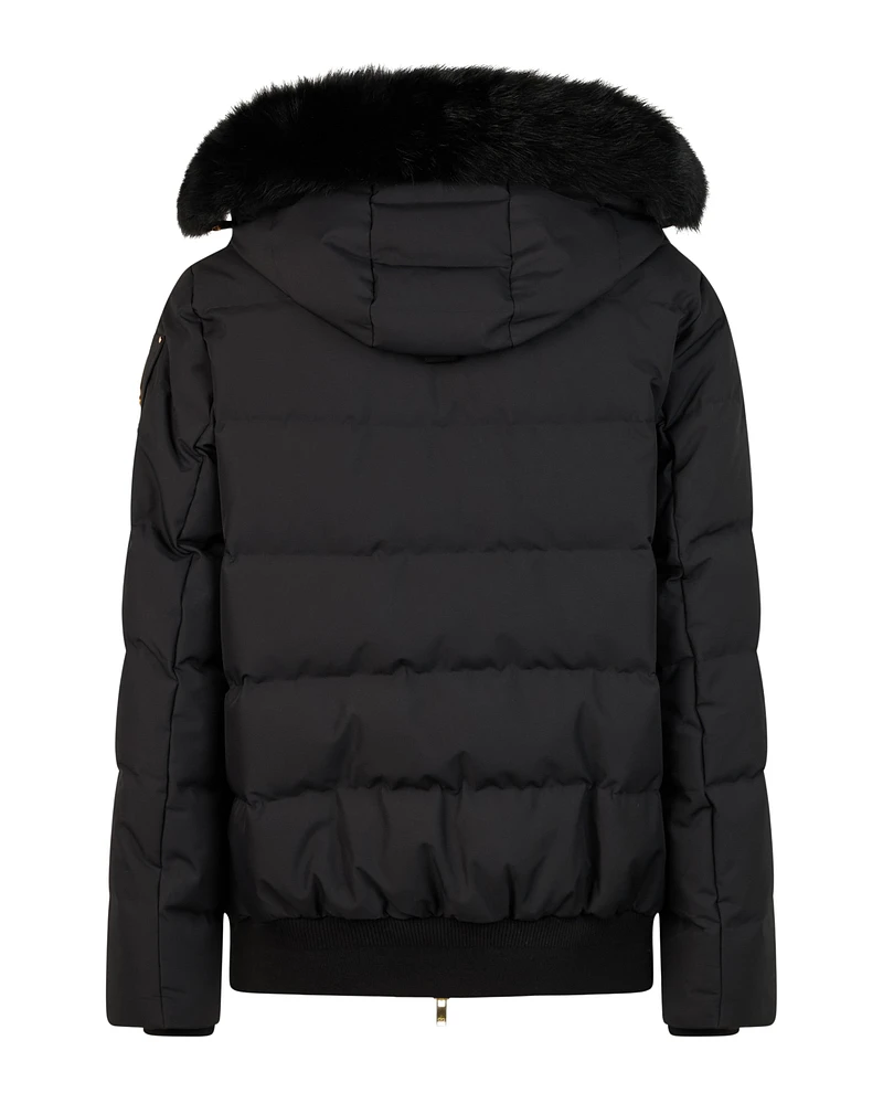 Cloud Bomber Shearling Gold Black With