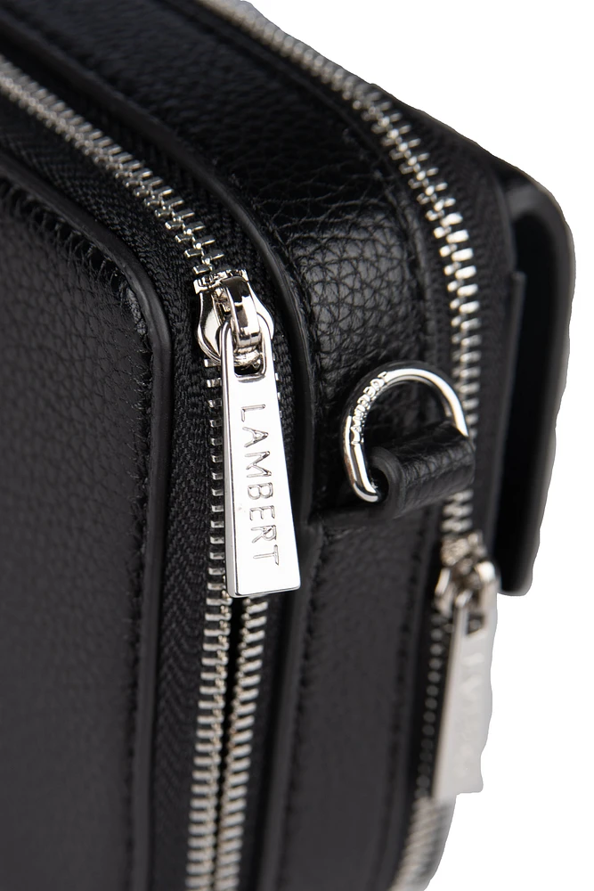 2 In 1 Handbag Black Pebble