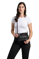 2 In 1 Handbag Black Pebble