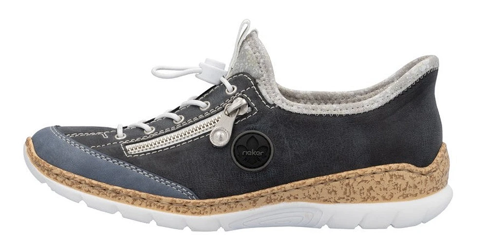 LT Blue Toggle Lace Up