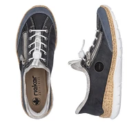 LT Blue Toggle Lace Up