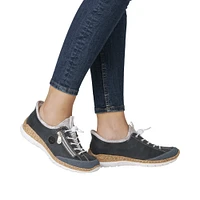 LT Blue Toggle Lace Up