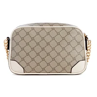 Brooklyn Crossbody Camera Beige Logo/Milk