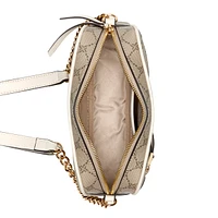 Brooklyn Crossbody Camera Beige Logo/Milk
