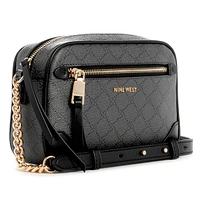 Brooklyn Crossbody Camera Onyx Logo