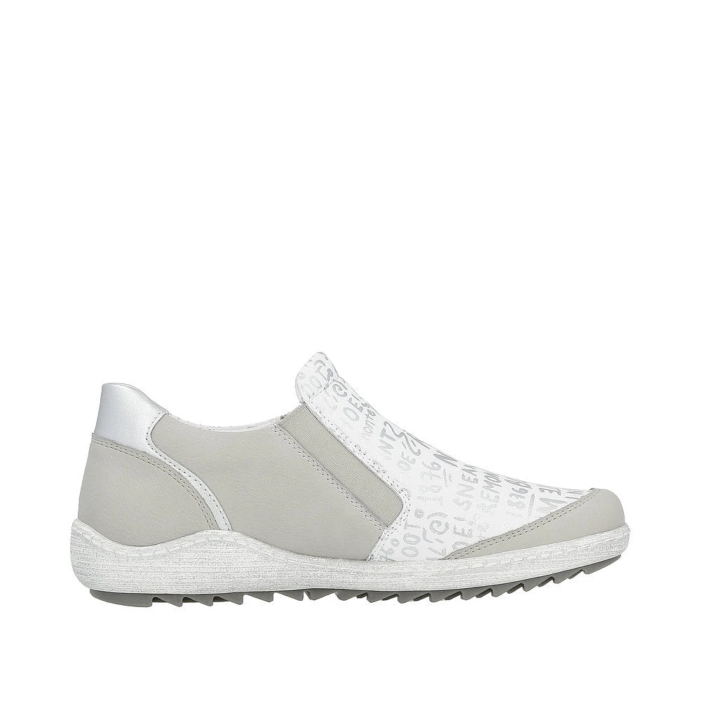 White Side Zip Slip On