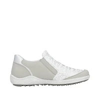 White Side Zip Slip On