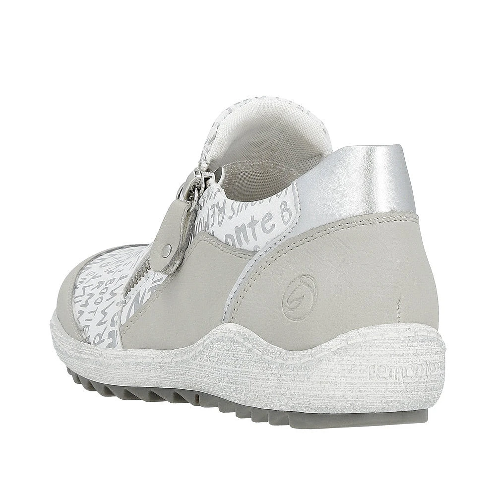 White Side Zip Slip On
