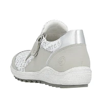 White Side Zip Slip On