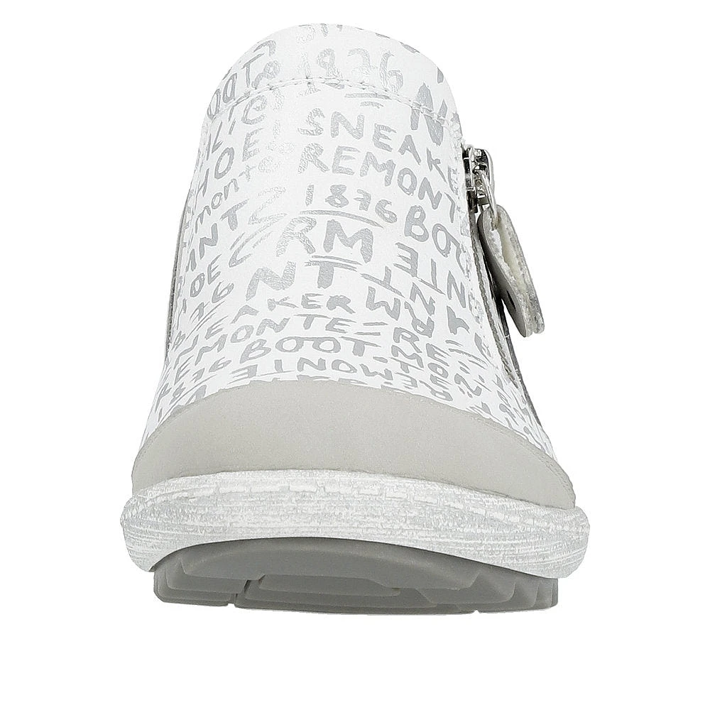White Side Zip Slip On