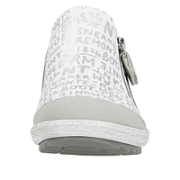 White Side Zip Slip On