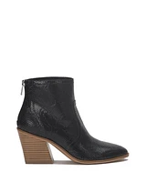Sonah-black - Snake Print Lea Black