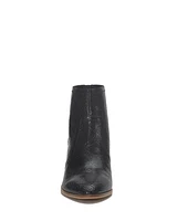 Sonah-black - Snake Print Lea Black