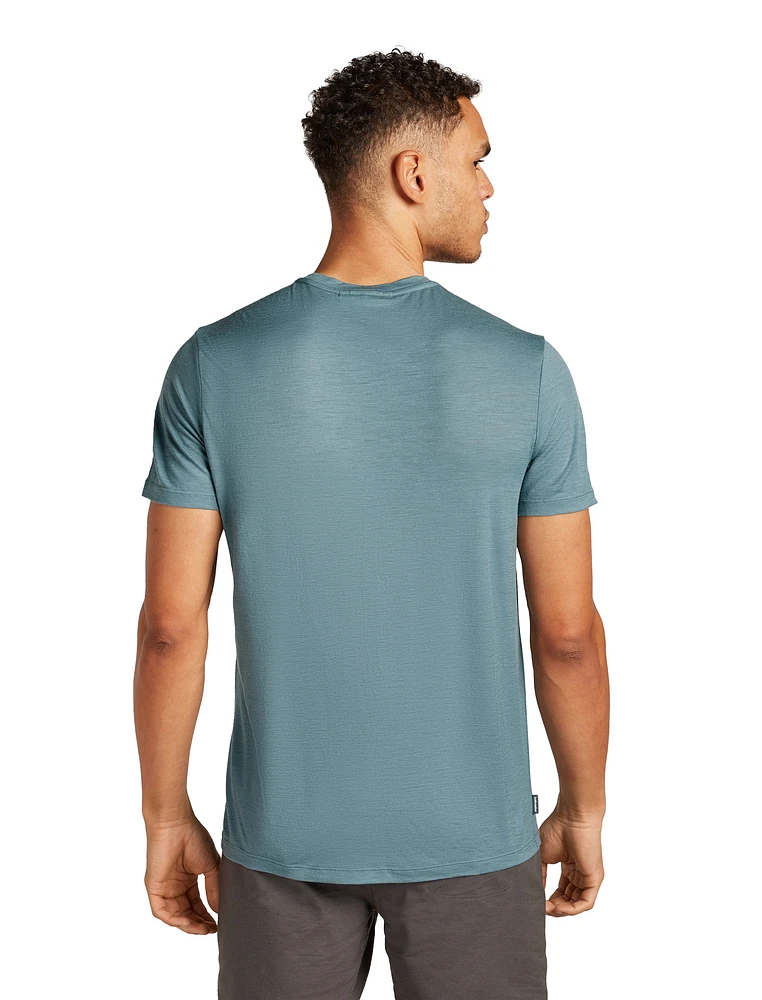 M Merino 150 Tech Lite SS Tee Polar Paddle Blue Ash