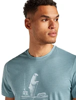M Merino 150 Tech Lite SS Tee Polar Paddle Blue Ash
