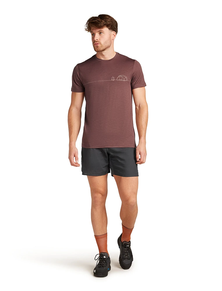 M Merino 150 Tech Lite SS Tee Single Line Camp Carob