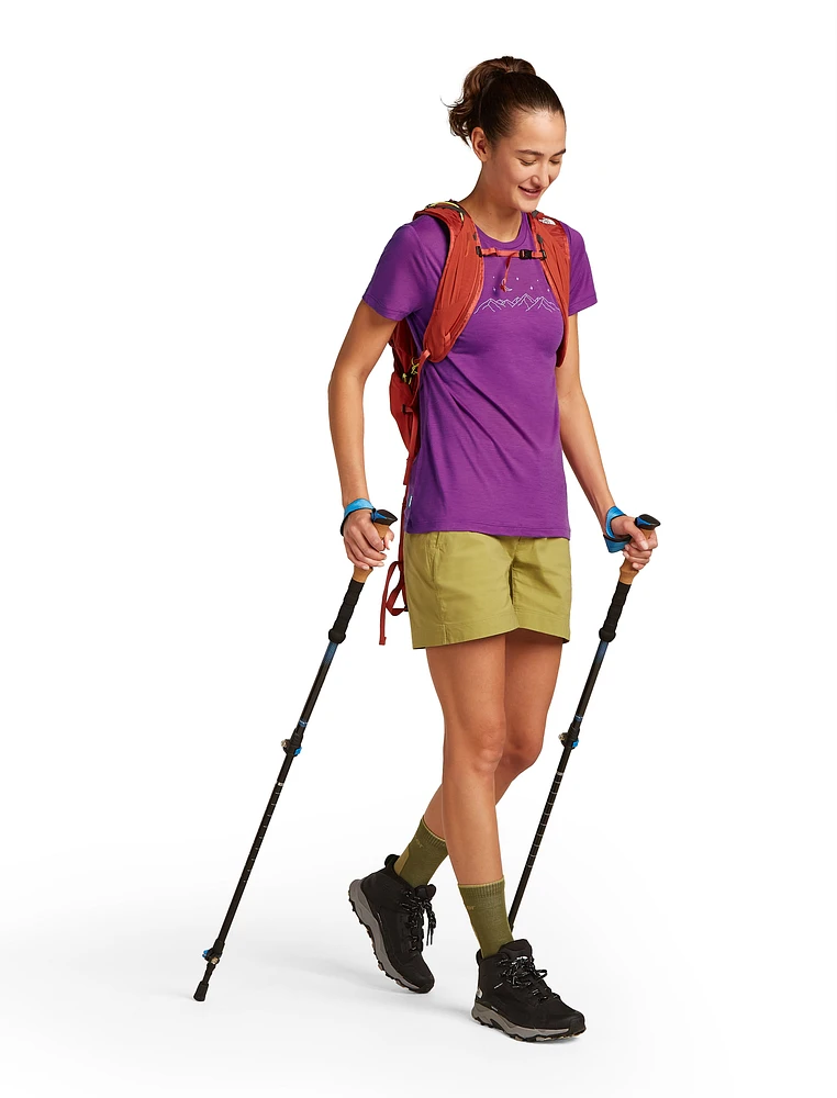 W Merino 150 Tech Lite SS Tee Sparkling Stars Passion