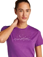 W Merino 150 Tech Lite SS Tee Sparkling Stars Passion