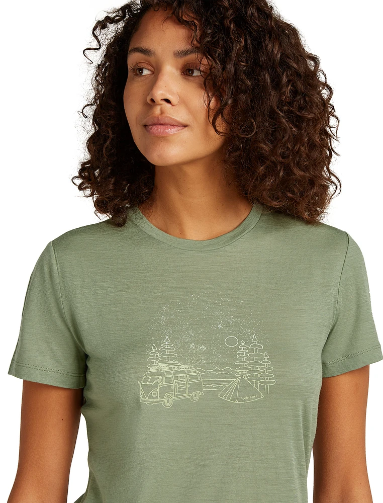 W Merino 150 Tech Lite SS Tee Van Camp Lichen