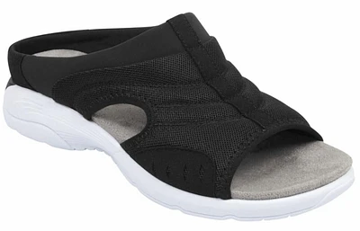 Traciee2 - Jet Black Wide Mesh Micro Suede