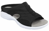 Traciee2 - Jet Black Wide Mesh Micro Suede