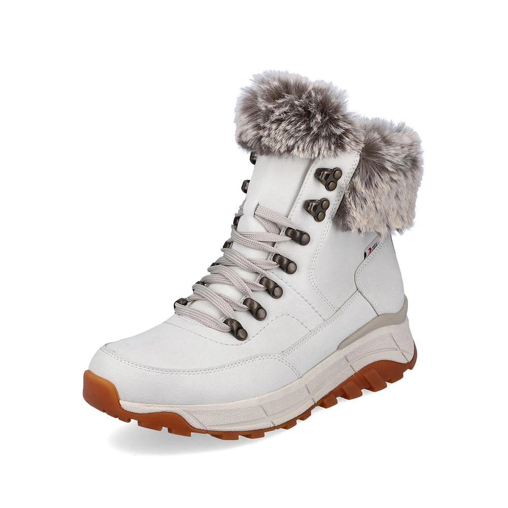 White Wool Lined Boot