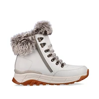 White Wool Lined Boot