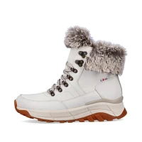 White Wool Lined Boot