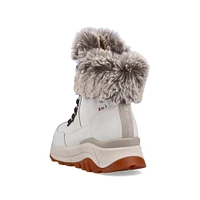 White Wool Lined Boot