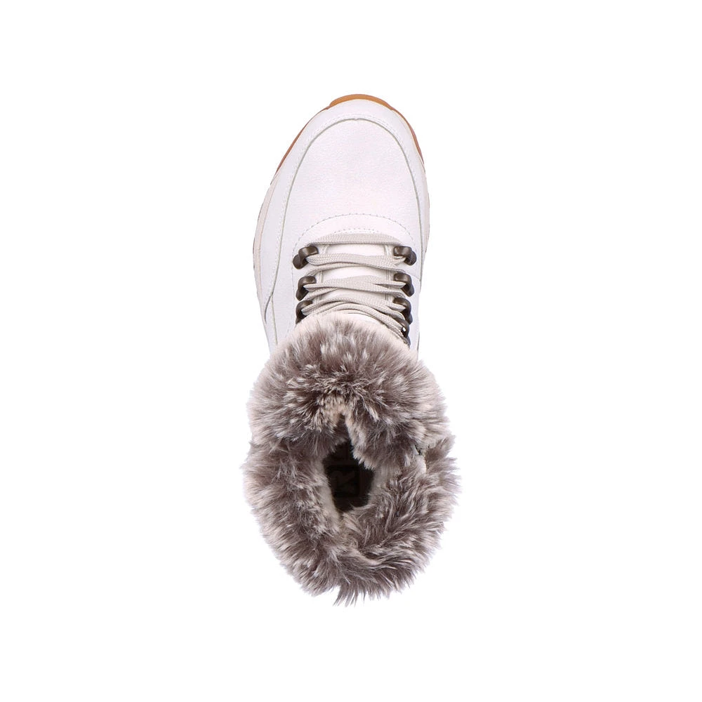 White Wool Lined Boot