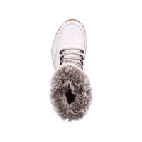 White Wool Lined Boot