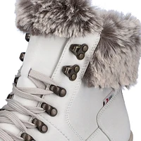 White Wool Lined Boot