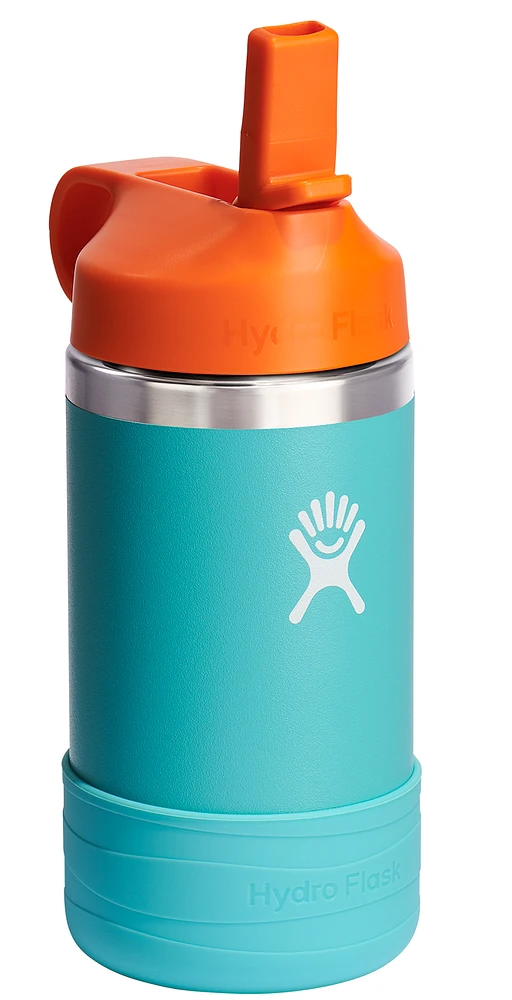 12oz Kids Wide Mouth Straw Cap And Boot Seaspray