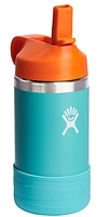 12oz Kids Wide Mouth Straw Cap And Boot Seaspray