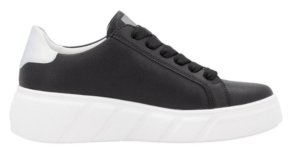 Black Lace Up Side Zip