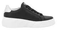 Black Lace Up Side Zip