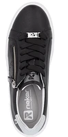 Black Lace Up Side Zip