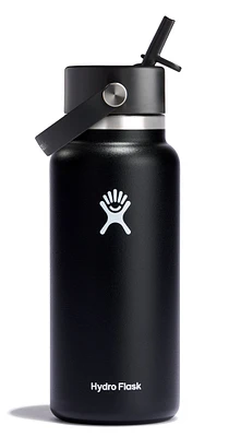 32oz Wide Flex Straw Cap Black