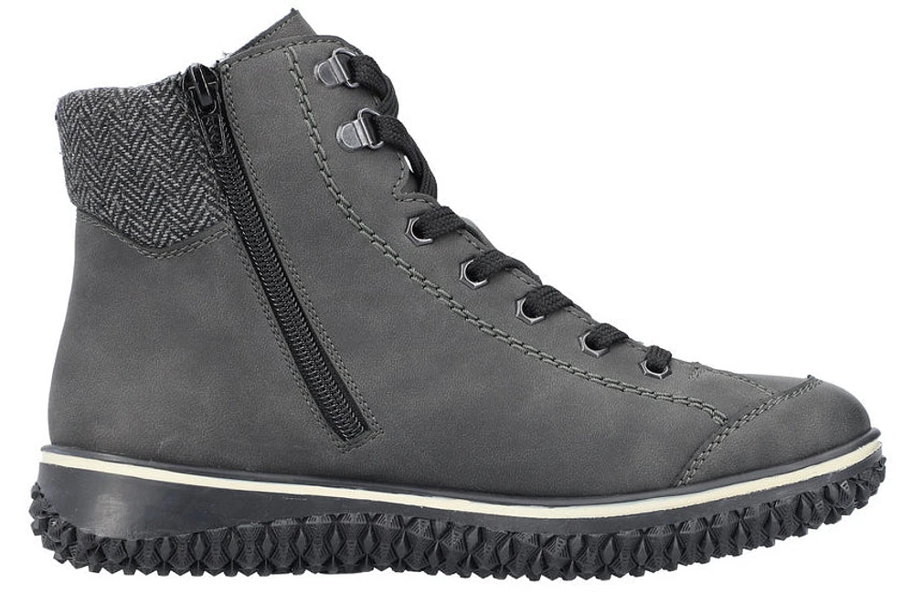 Anthracite Warm Lined Lace Up Boot