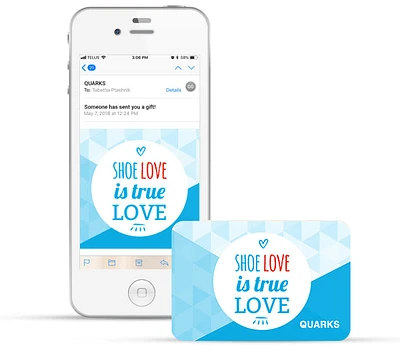 Plastic Gift Card - Blue