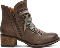 Joleen Dark Taupe Lace Up Boot