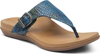 Rita Adjustable Thong Sandal Blue Snake